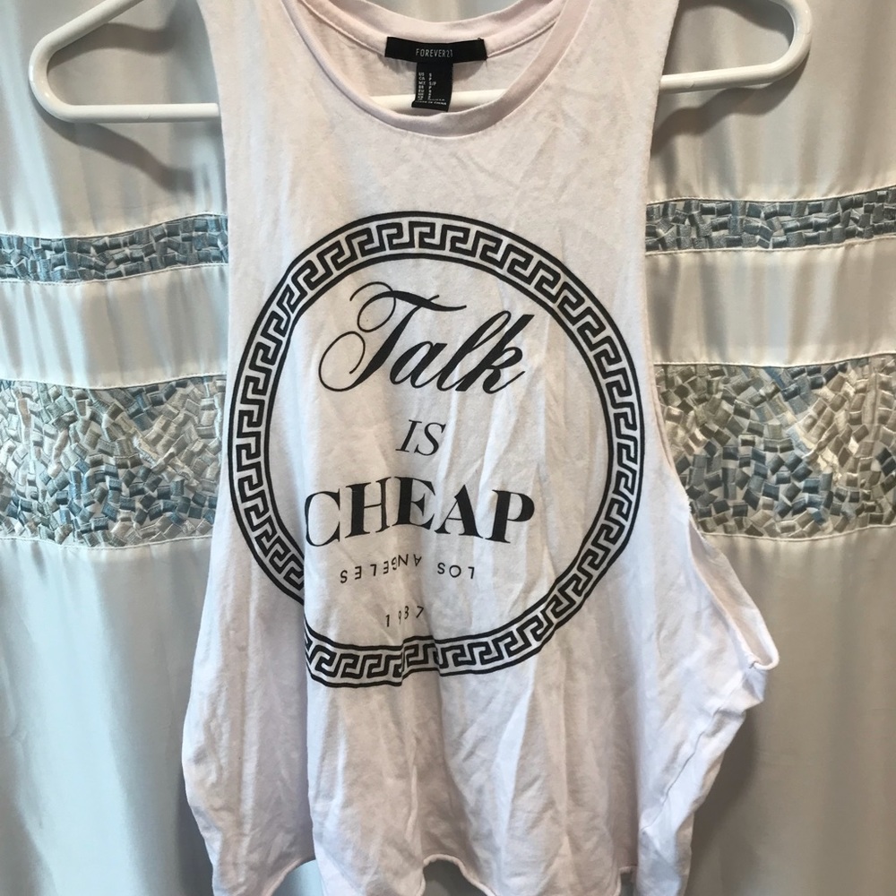 Forever 21 Talk is Cheap Tank Top